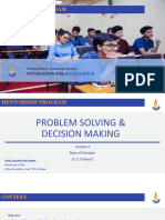 Problem Solving & Decision Making - I