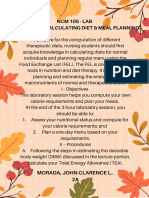 NCM 105 - Lab Activity # 2 - Calculating Diet & Meal Planning Morada