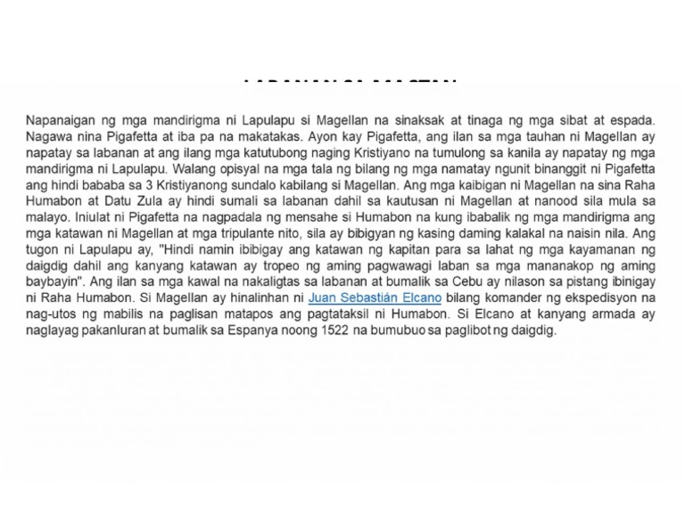 Labanan Sa Mactan | PDF