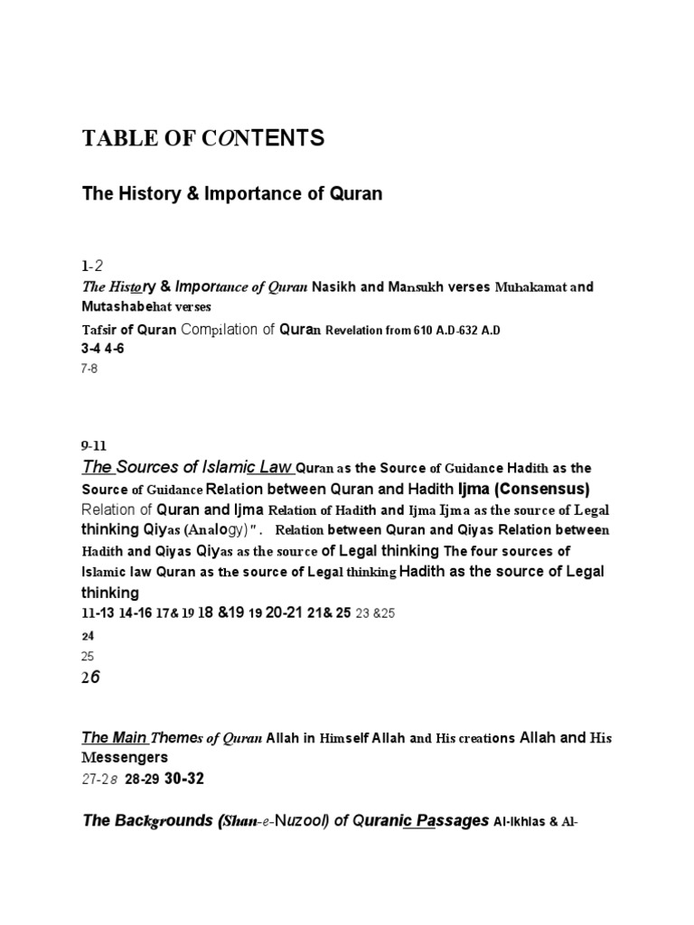 history-and-importance-of-quran-pdf-quran-islam