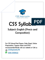 English-Precis-and-Composition-CSS-Syllabus