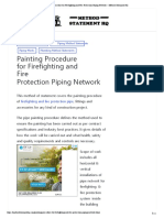 Painting Procedure For Firefighting and Fire Protection Piping Network - Method Statement HQ