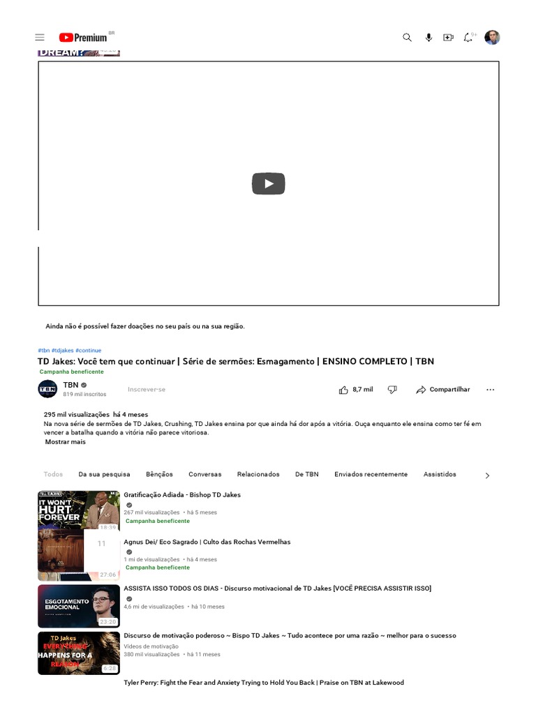 (1370) T.D. Jakes You Have To Keep Going Sermon Series Crushing FULL TEACHING TBN