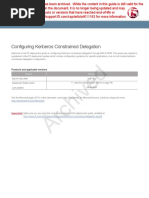 Kerberos Constrained Delegation DG