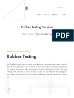 Rubber Testing Services