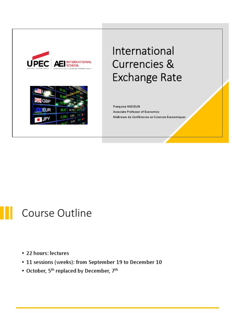 ICER Course PDF Exchange Rate Pound Sterling