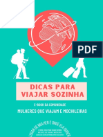 Ebook Dicas para Viajar Sozinha