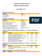 Relatório de status de equipamento Cat