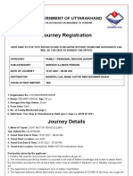 Registration-No.I1670002580569338828-REGISTRATION SYSTEM FOR MOVEMENT TO UTTARAKHAND STATE