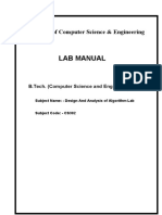 Lab Manual-Daa - (CS302)