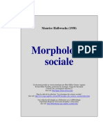 Halbwachs (1938) Morphologie sociale
