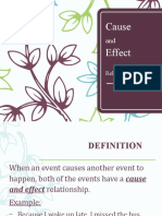 Cause and Effect - Presentation