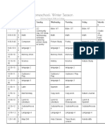 Charlotte Mason Style Schedule