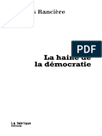 Rancière, Jacques - La Haine de La Démocratie-La Fabrique Ed. (2013)