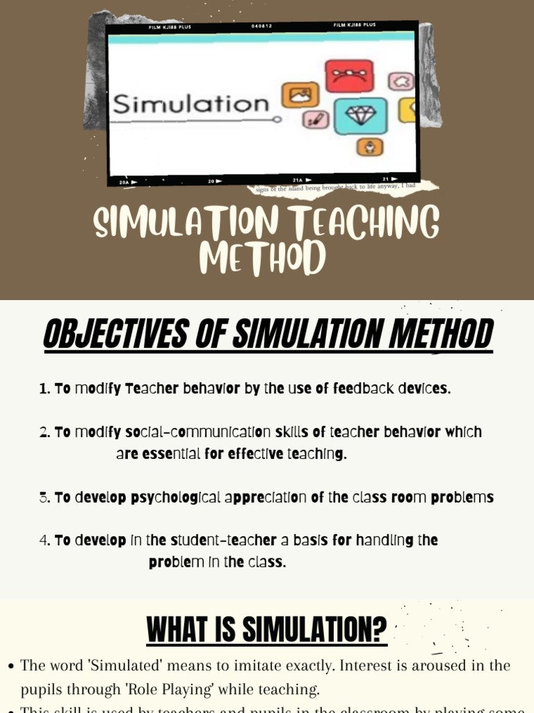 Simulation Teaching Method PDF Simulation Teaching Method