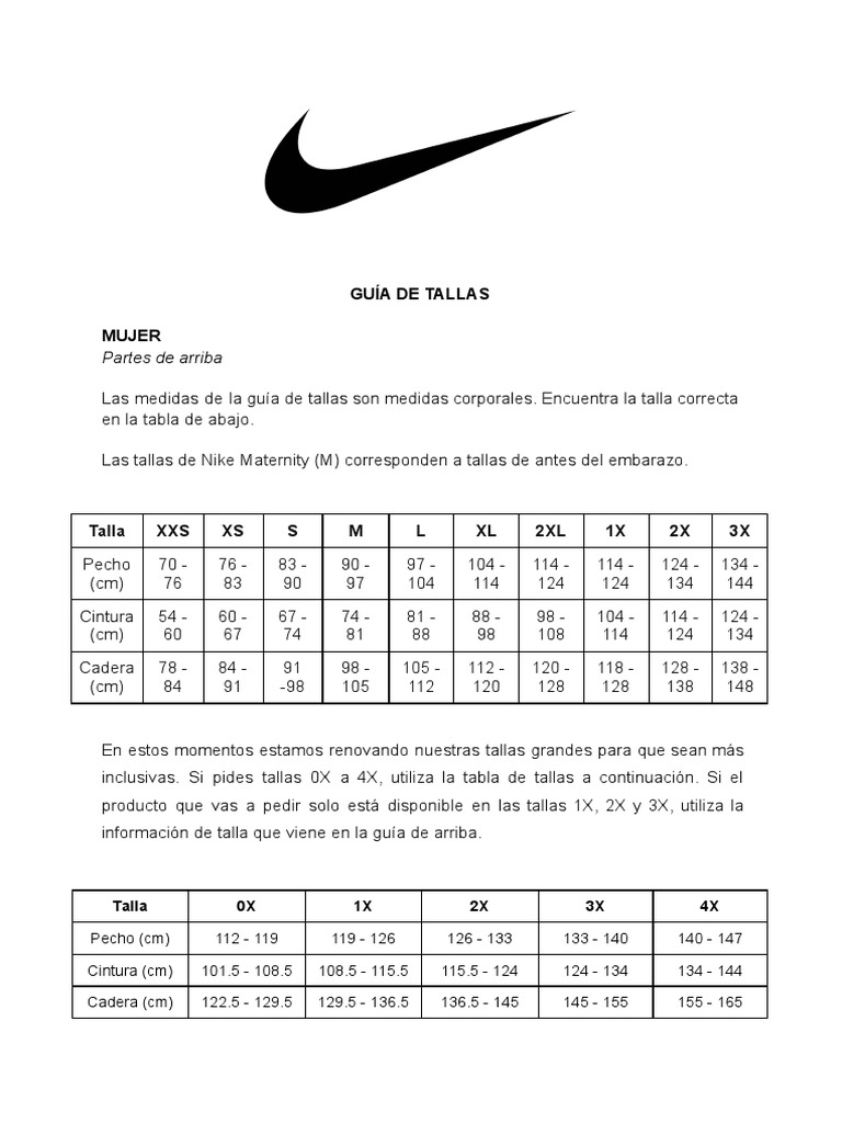 Guia de Tallas | PDF | Softlines (venta minorista) | Diseño