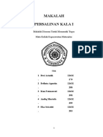 Makalah Persalinan Kala 1 Kelompok 2