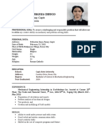 Chiuco Default Original Format of Resume