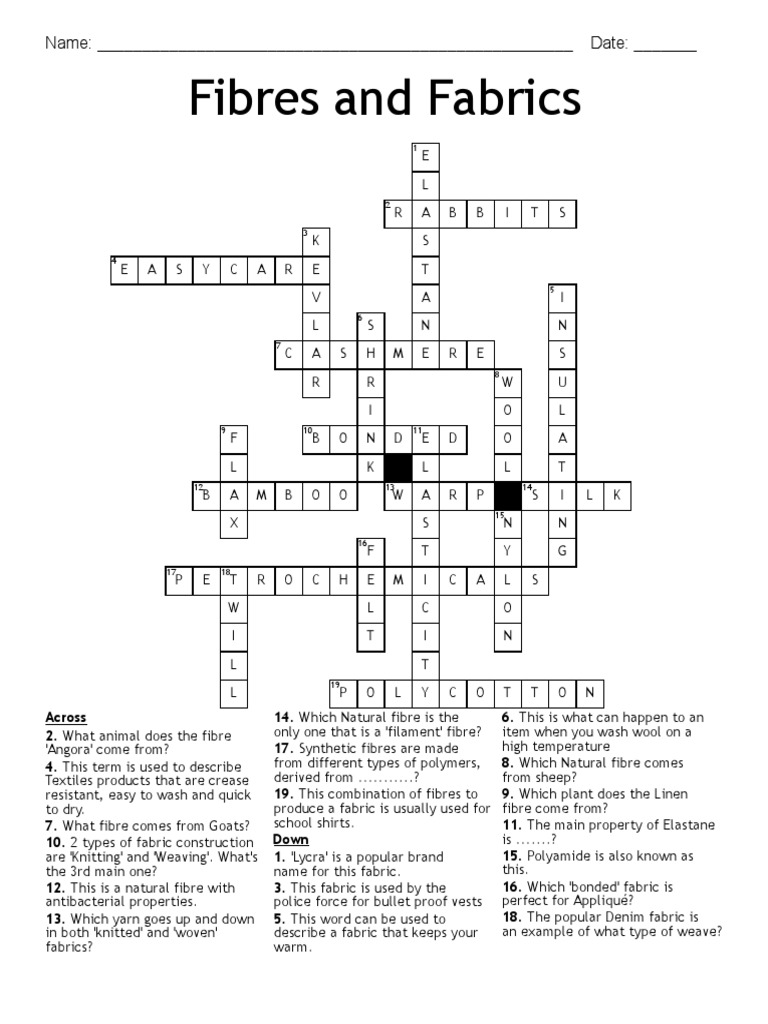 Fibres and Fabrics Answer Key 2c01d7 616308f1 Download Free PDF Textiles Fibers