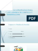 Tecnicas Apropiadas para Las Labores de Limpieza y Desinfeccion 12