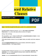 Reduced Relative Clauses