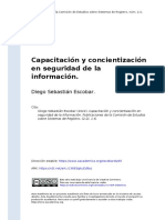 Diego Sebastian Escobar (2022) - CapacitaciÃ N y Concientizaciã N en Seguridad de La Informaciã N