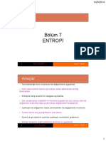 Termodinamik BÖLÜM - 7 - Entropi