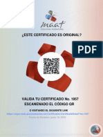 Certificado Abril Madera