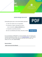 EAD Epidemiologia Gerencial Atividade Individual