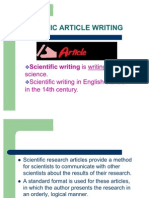 Scientific Writing