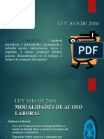 Presentacion Ley 1010 Del 2006 Acoso Laboral.