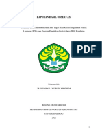 Laporan Observasi PPL SMAN 4 PKU (MAISYARAH AYU BUDI NINGRUM