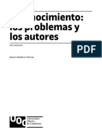 El Conocimiento. Problemas y Autores (52 P)