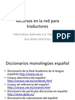 Recursos en La Red para Traductores