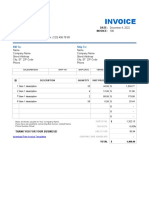 Free Sales Invoice in Excel