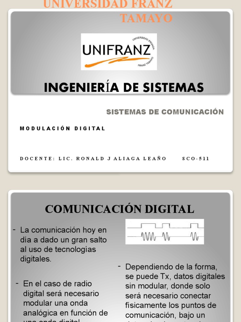Moddigital 1 | PDF | Modulación | Protocolos de capa física