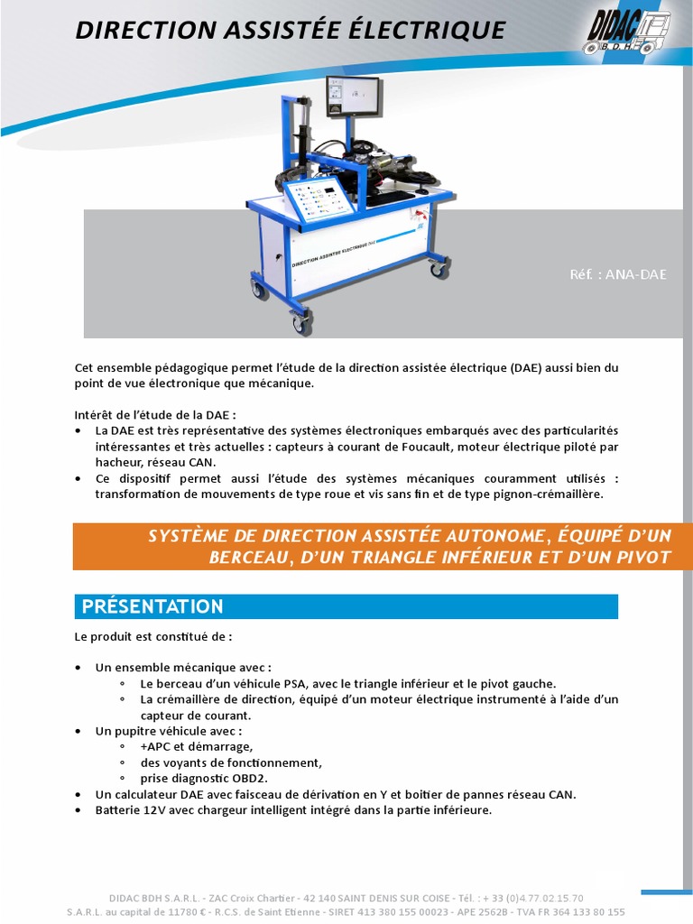 Étude de la Direction Assistée Électrique | PDF | Biens manufacturés