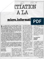 Initiation à la Micro Informatique 