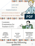 Adept Material Assessment and Evaluation in Mathematics