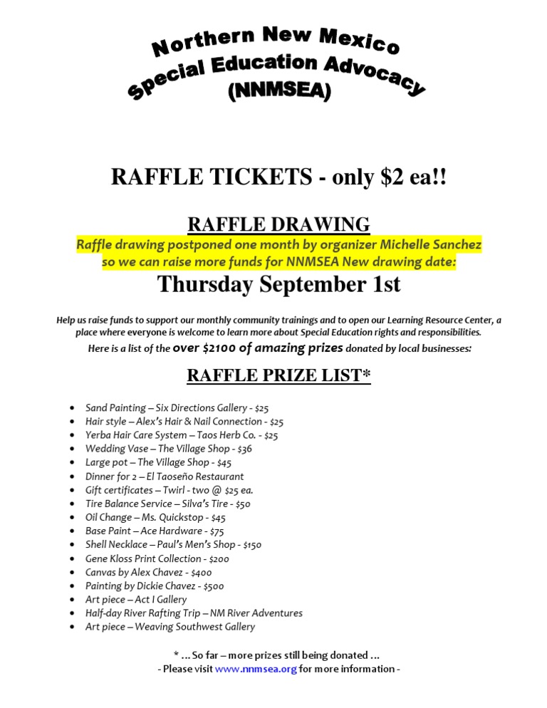 Raffle Drawing Postponed for Fundraising | PDF | Cooking, Food & Wine