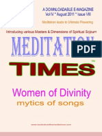 Meditation Times August 2011