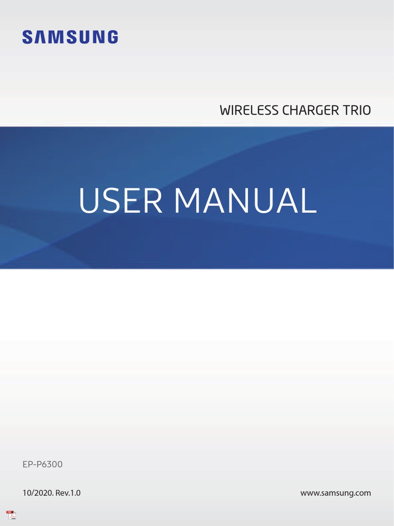 Manual Cargador Trio Samsung Pdf Identificaci N De Frecuencia De