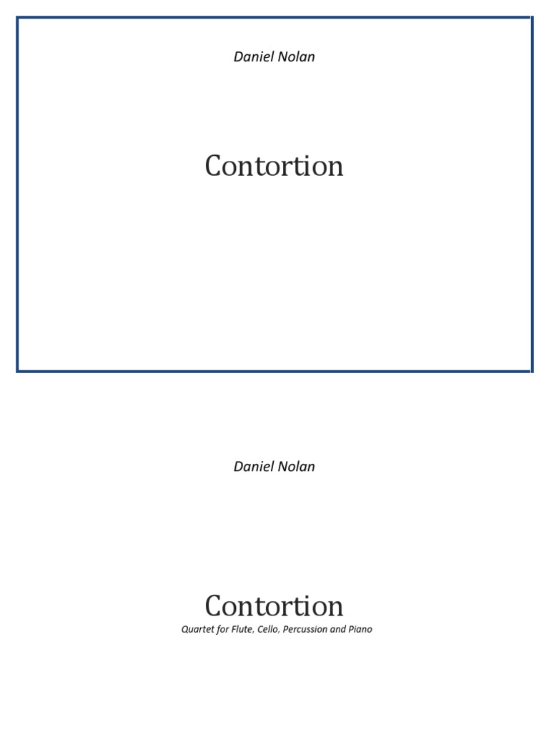 Contortion full score dan nolan pdf music theory musical