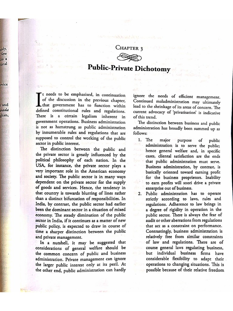 Public Private Dichotomy Mohit Bhattacharya PDF