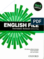 Englis File Intermediate Workbook Without Kay 3 Edition