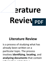 Literature Review Essentials