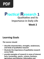 S1 - Practical Research 1 - Qualitative Research in Daily Life - L2