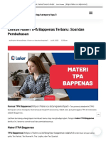 Materi TPA Bappenas Terbaru Soal Dan Pembahasan