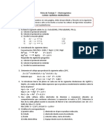 Ficha de Trabajo 7 - Electroquímica Curso: Química Inorgánica