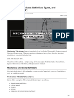 Mechanical Vibrations Definition Types and Applications PDF